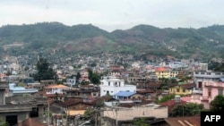 FILE - A general view shows Lashio in Myanmar's northern Shan State on June 18, 2024.