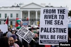 Pro-palestinske demonstracije u Washingtonu. (Foto: REUTERS/Elizabeth Frantz)