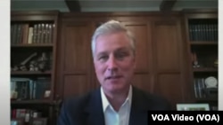 2023年4月12日，前美国国家安全顾问奥布莱恩(Robert O’Brien)参加Semafor主办的2023世界经济峰会，就美中关系发表看法。（视频截图）