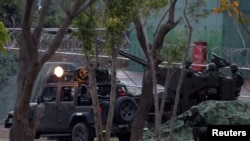 资料照片：台湾军队在台东举行操演。（2024年1月31日）