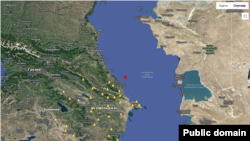 Xəzərdə zələzələ olub (Mənbə: Seysmoloji Xidmət Mərkəzi)