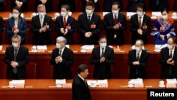 FILE - Presiden China Xi Jinping pada pembukaan Konferensi Konsultatif Politik Rakyat China (CPPCC) di Aula Besar Rakyat di Beijing, China, 4 Maret 2023.