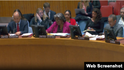 Ambasadorja amerikane Linda Thomas-Greenfield në OKB merr fjalën (8 shkurt 2024 / UN fee)