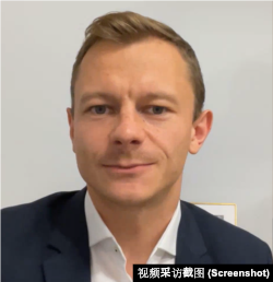 原白俄罗斯外交部一等秘书帕维尔·斯伦金（Pavel Slunkin）。（视频采访截图）