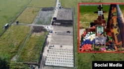 "ვაგნერელთა" ახალი სასაფლაო და "ვაგნერელი" გიორგი მამუკას ძე აბდულაშვილის საფლავი, ის უკრაინაში 27 ივნისს მოკლეს