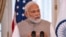 FILE - India's Prime Minister Narendra Modi speaks during a State Visit Luncheon at the State Department, June 23, 2023, in Washington. 