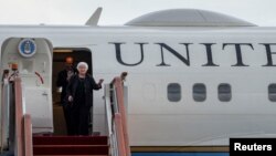 美国财长耶伦抵达北京。（2023年7月6日）