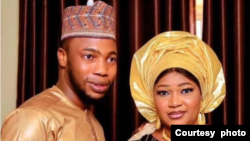 Rashida Adamu Abdullahi Mai Sa'a da angonta (Hoto: Instagram/Sadamcy/Ali Nuhu)