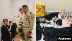 មន្ត្រី​ស្នងការដ្ឋាននគរបាលខេត្តព្រះសីហនុ​បាន​ចុះ​បង្ក្រាប​ឃាត់ខ្លួន​ជនជាតិ​ចិន​តៃវ៉ាន់​ពី​នាក់​សម្រាប់​សកម្មភាព​ថត​វីដេអូ​ប្រតិដ្ឋ​រឿង​ធ្វើ​ទារុណកម្ម។ (Facebook/ស្នងការដ្ឋាននគរបាលខេត្តព្រះសីហនុ)