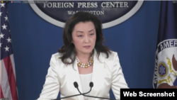 유리 김 미 국무부 유럽·유라시아 담당 수석부차관보가 22일 워싱턴 외신기자클럽(FPC)에서 ‘우크라이나 전쟁 2주년’ 브리핑을 했다.