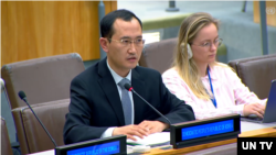 김남혁 유엔주재 북한대표부 3등 서기관. (자료사진)