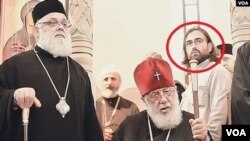 მეუფე დიმიტრი, პატრიარქი ილია მეორე და დეკანოზი გიორგი მამალაძე