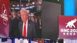 Konvansyon Pati Repibliken an Tanmen ak Repons Trump pou yon Kestyon Anpil Moun tap Poze 