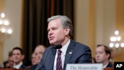 联邦调查局局长克里斯托弗·雷（Christopher Wray）2024年1月31日出席美国国会众议院中共问题特设委员会的一场听证会