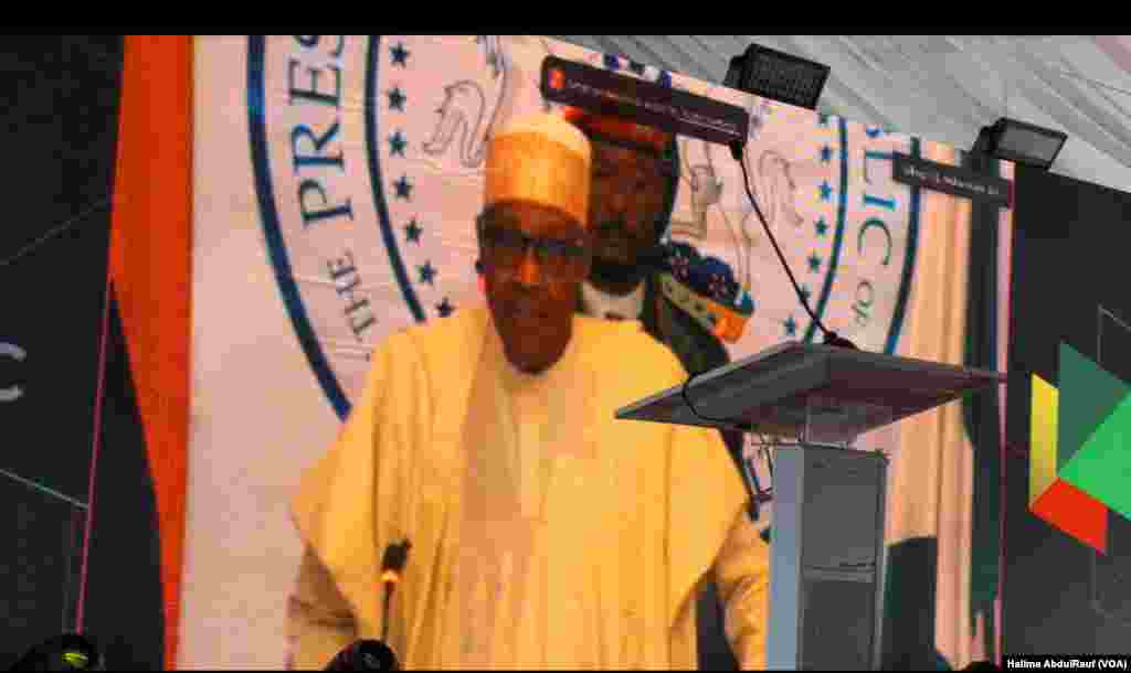 Shugaban Najeriya Muhammadu Buhari Ta Hanyar Na&rsquo;ura Ya Kaddamar Da Aikin Tonon Mai A Jihar Nasarawa