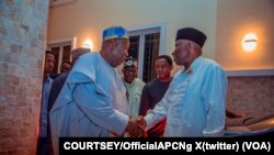 Ziyarar Goodluck Jonathan da Shugaban Jam'iyyar APC Na Kasa Ganduje