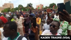 Protest of support to the regime in Burkina Faso