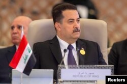 FILE - Iraqi Prime Minister Mohammed Shia al-Sudani attends the Arab League Summit in Jeddah, Saudi Arabia, May 19, 2023. (Iraqi Prime Minister Media Office/Handout via Reuters)
