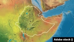 የኢትዮጵያ ካርታ 