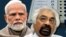 কংগ্রেস নেতা স্যাম পিত্রোদা ও প্রধানমন্ত্রী নরেন্দ্র মোদী।
