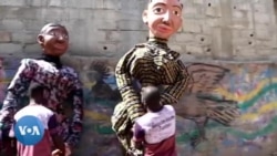 Togo : à la découverte des marionnettes géantes de Dogbe Kafui 