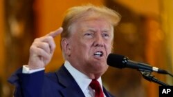  도널드 트럼프 전 대통령은 자신이 수감되면 국민들이 받아들이지 못할 것이라고 밝혔다.(자료사진)