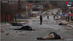 មួយ​ឆ្នាំ​ក្រោយ​ការរំដោះ​ទីក្រុង ​Bucha ក្លាយ​ជា​កន្លែង​និម្មិតរូប​នៃ​អំពើឃោរឃៅ​របស់​រុស្ស៊ី