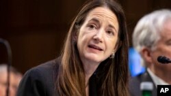 애브릴 헤인스 미 국가정보국장(DNI)이 8일 상원 정보위원회 청문회에서 증언했다.