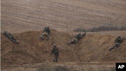 نیروهای ارتش اسرائیل در نقاط مرزی با غزه. آرشیو