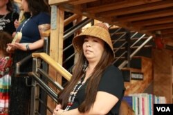 Swinomish and Tulalip photographer Matika Wilbur appears at a book signing event at the Elliott Bay Book Company in Seattle, Wa., Friday, April 28, 2023.