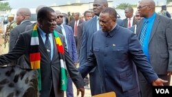 UMongameli Emmerson Mnangagwa lomsekeli wakhe uMnu. Constantino Chiwenga