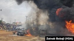 Mutane 10 Sun Kone Kurmus A Wani Hatsarin Tankar Man Fetur A Jos, Najeriya