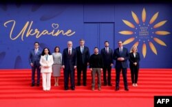Presiden Ukraina Volodymyr Zelensky bertemu dengan para pemimpin Balkan di Albania, 28 Februari 2024. (Adnan Beci / AFP)