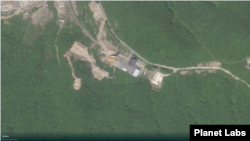 동창리 서해위성발사장을 촬영한 16일 자 위성사진. 사진=Planet Labs.