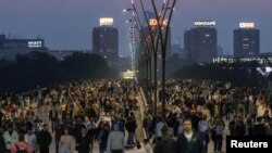 Serbia's main opposition parties protest against violence and in reaction to the two mass shootings in the same week, that have shaken the country, in Belgrade, Serbia, May 19, 2023. 