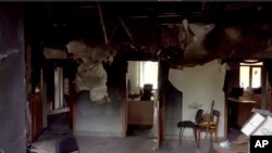 지난달 22일 촬영한 러시아 남서부 벨로로드주 파손 주택 (자료사진)