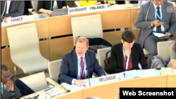 نماینده بلژیک در نشست شورای حقوق بشر