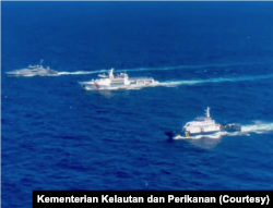 Patroli bersama KKP, Bakamla dan Australia Border Force (ABF) dalam bingkai Operation GANNET-7, yang digelar 18-27 Mei 2023. (Foto: Courtesy/Kementerian Kelautan dan Perikanan)