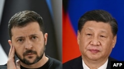 Ukrajinnski i kineski predsednici Volodimir Zelenski i Ši Đin Ping (Foto: AFP)