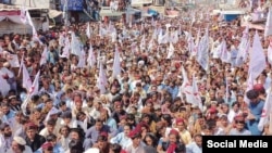 د جنوبي وزیرستان په واڼه کې د سولې لپاره شوې یوه لویه احتجاجي غونډه..