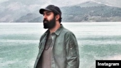 Iranian singer Mehdi Yarrahi is seen in a photo from his Instagram.