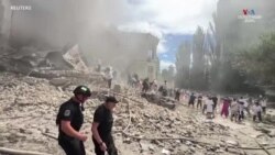 Ռուսական հարձակման հետևանքները Կիևի Օխմատդետ մանկական հիվանդանոցի վրա 