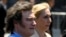 Javier Milei, left, and his sister, Karina, arrive at the government house in Buenos Aires, Dec. 10, 2023, after he was sworn in as Argentina's president.
