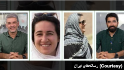 طاهر قدیریان (راست)، سپیده کاشانی، نیلوفر بیانی، و هومن جوکار