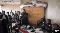 Ba magistrats na basambeli na bosambisami ya bayi lingomba ya losambo Wazalendo na Goma, Nord-Kivu, 15 sanza ya libwa 2023.