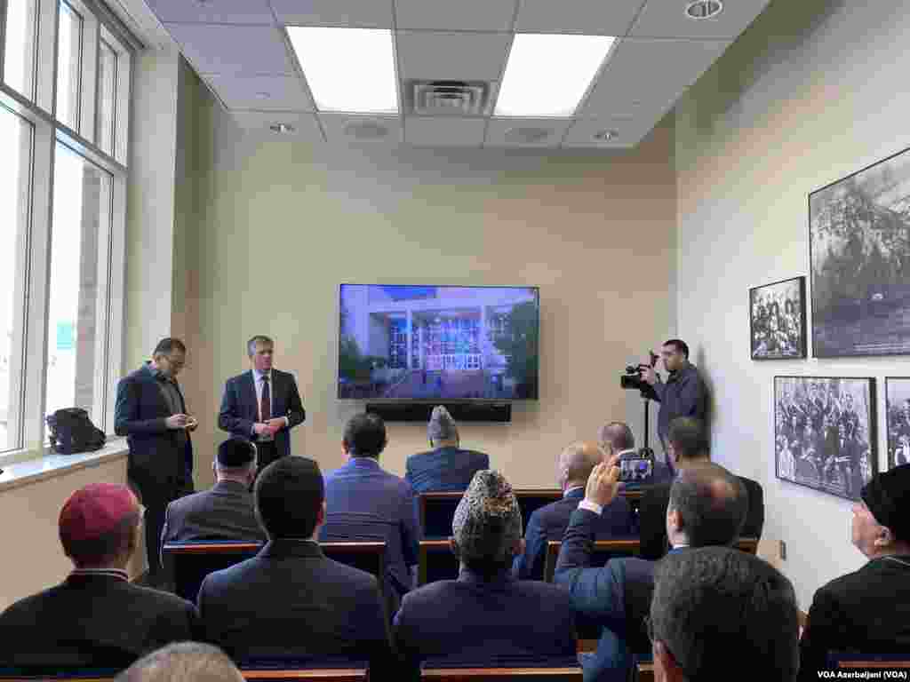 Yuta ştatının Brigham Young Universitetinin rəhbərliyi Azərbaycanın dini və dövlət qurumlarının rəhbərlərindən ibarət nümayəndə heyətinin üzvləri ilə görüşür, 2 mart, 2023. 