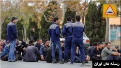 تجمع اعتراضی کارگران