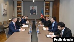 Ceyhun Bayramov və Pavel Knyazev (Mənbə: Azərbaycan Xarici İşlər Nazirliyi)