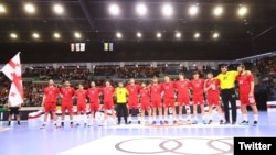 საქართველოს ეროვნული ნაკრები ხელბურთში ტატაბანიას არენაზე