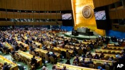 23일 뉴욕 유엔본부에서 우크라이나 문제를 논의하기 위한 총회가 열렸다.